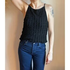 Club Monaco Black Textured Shirt - Size Medium - Excellent